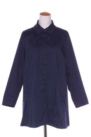 CAPTURE - Polka dot lined cotton coat - Navy! 18