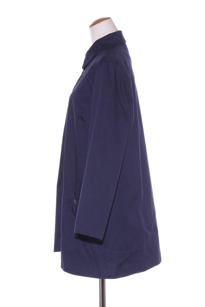 CAPTURE - Polka dot lined cotton coat - Navy! 18