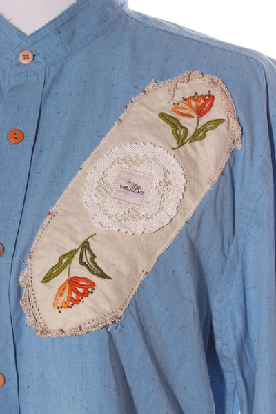 VILLA112 NZ - Up-cycled one off crop shirt/jacket! 12-14