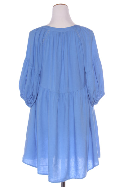 HAVEN - Linen blend dress - Cornflower blue! 8-12