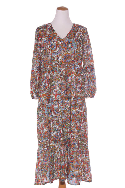 BLUE ILLUSION "Perfect paisley" cotton midi dress! 14