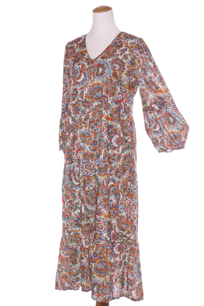 BLUE ILLUSION "Perfect paisley" cotton midi dress! 14