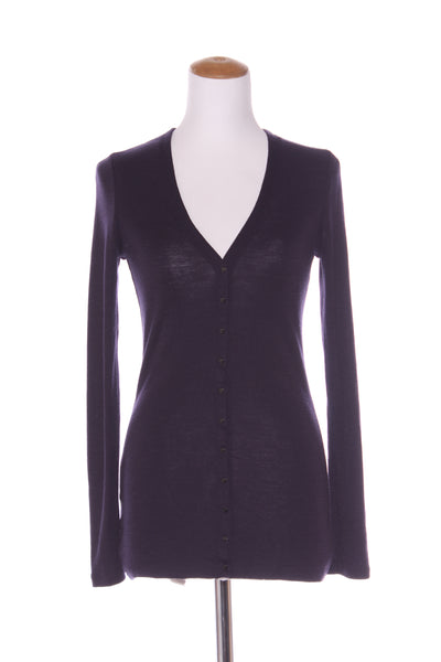 COUNTRY ROAD - Merino cardigan - Eggplant! 10