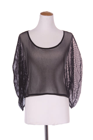 DEEANNE HOBBS - Mesh crop structured sleeve top! 16