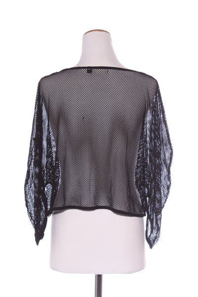 DEEANNE HOBBS - Mesh crop structured sleeve top! 16