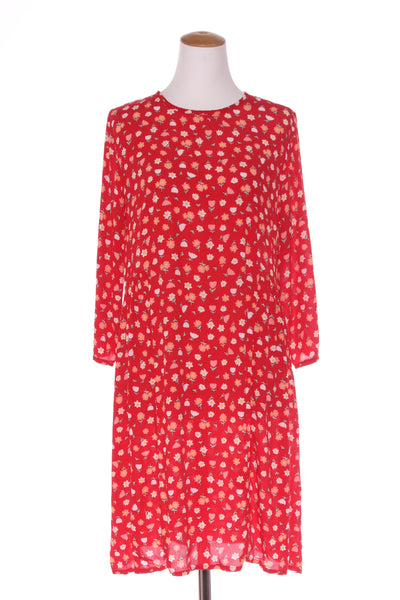 27 NAMES (NZ) Red floral L/S dress! 12