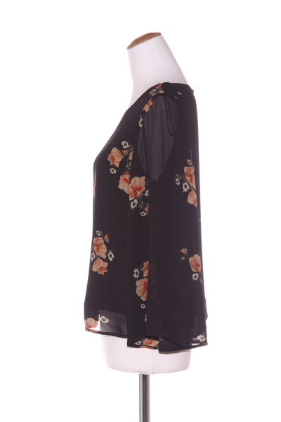 MAX - Apricot floral flared sleeve top! 10