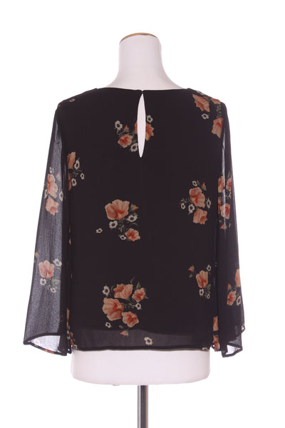 MAX - Apricot floral flared sleeve top! 10