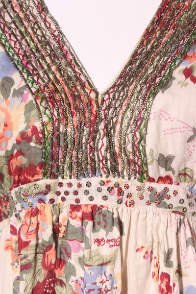 SIMONA BARBIERI - Necklace detail cotton floral dress! 10