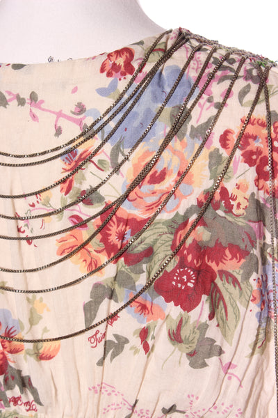 SIMONA BARBIERI - Necklace detail cotton floral dress! 10