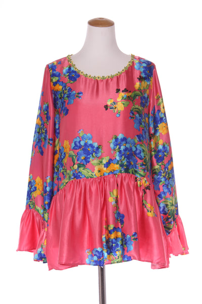 TRELISE COOPER "Acts of kindness" silk satin top! 12