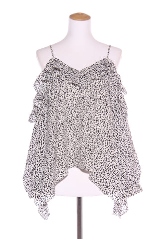 AUGUSTINE - Animal print cold shoulder L/S top! 10