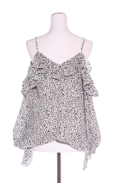 AUGUSTINE - Animal print cold shoulder L/S top! 10