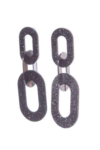 Sparkle resin void earring!