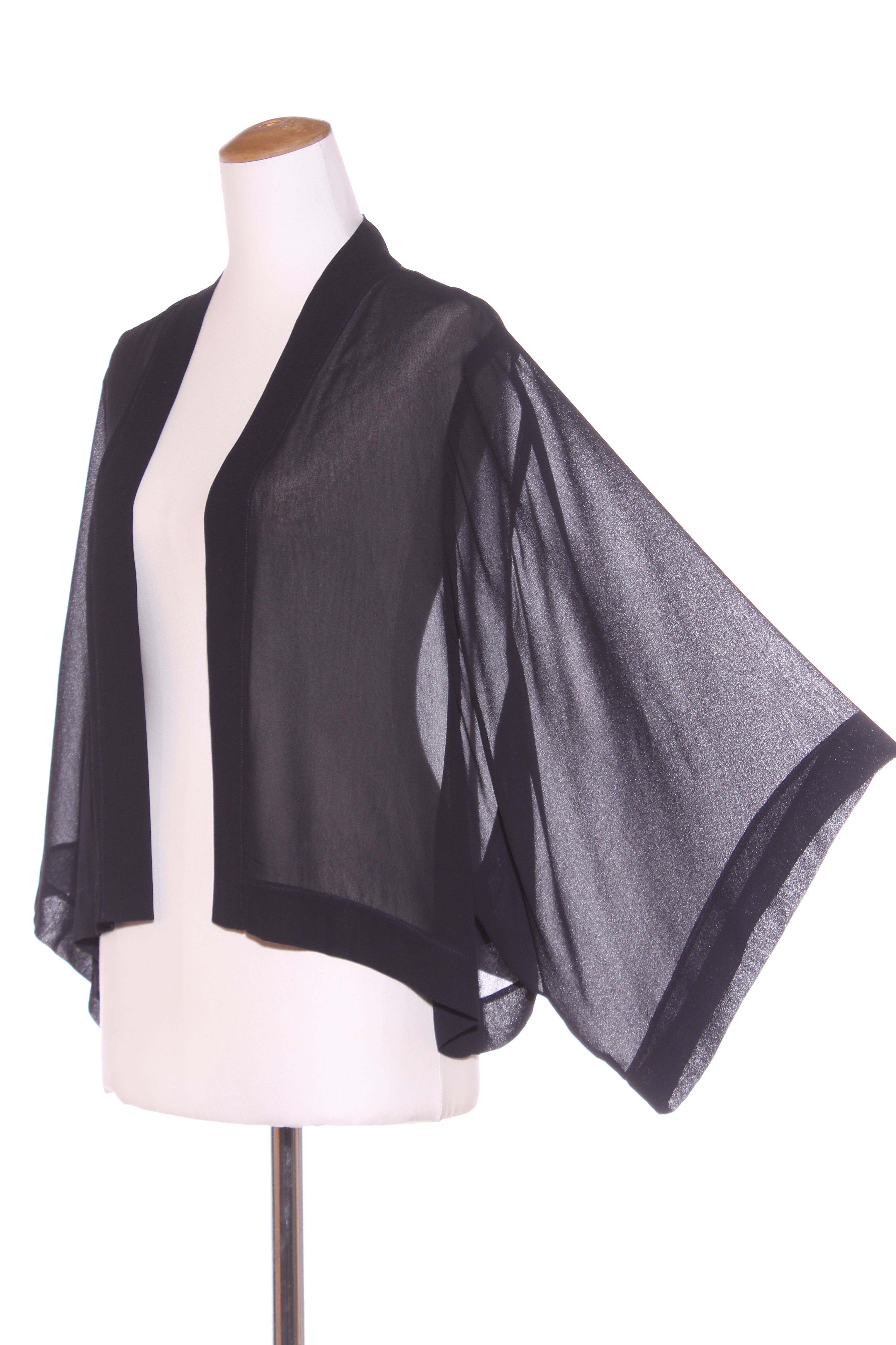 Navy chiffon jacket on sale