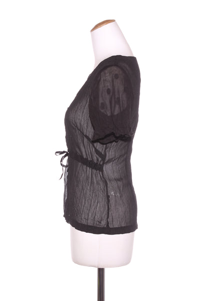 ANNAH S (NZ) Sheer spot sleeve shirt! 12