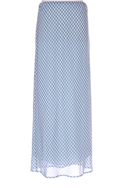 GLASSONS - Bluer plaid chiffon maxi skirt! 14