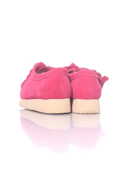 CLARKS "Wallabee" Pink leather moccasins! 8