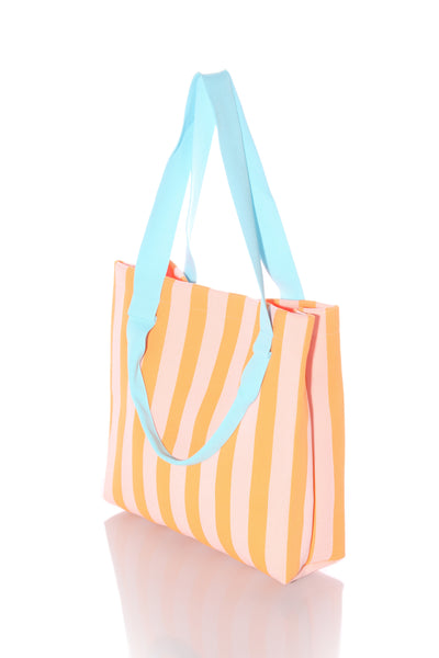 Orange stripe tote bag!