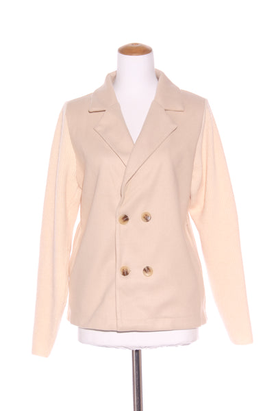 (LN) Beige knit sleeve jacket! 12