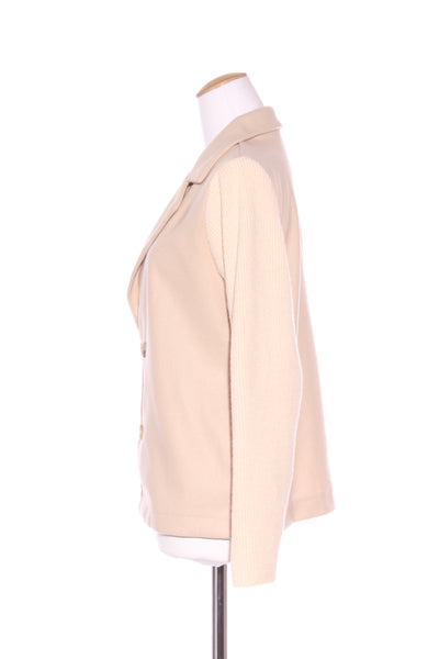 (LN) Beige knit sleeve jacket! 12