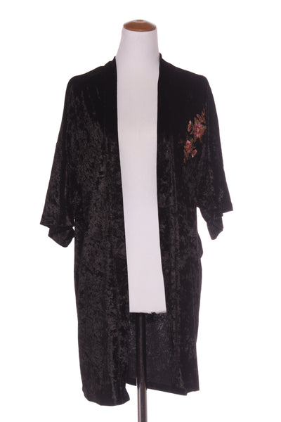 GYPSY HEART - Embroidered velvet kimono cardi! 12-14