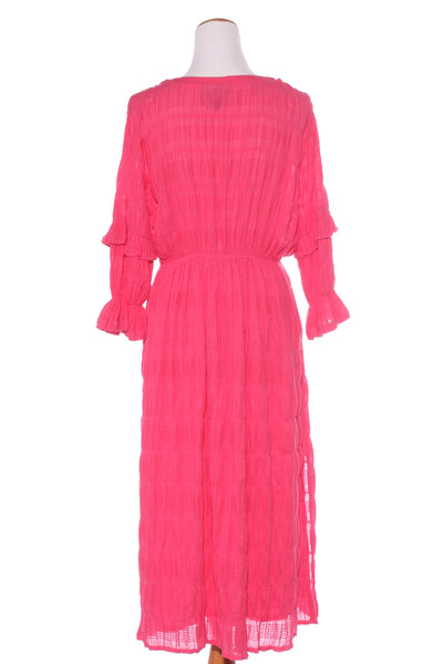 BLAK LUXE - Shirred cotton seersucker midi dress! 14