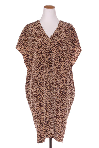 SILLS - Perisha leopard pleat front dress! 10-12