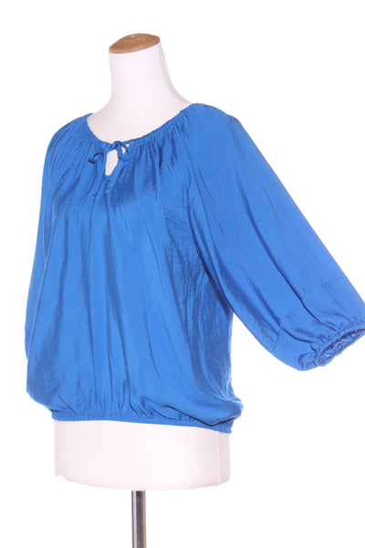 JEANSWEST - Puff sleeve blue top! 8-10