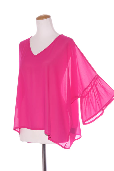 MINT THE LABEL (NZ) Ruffle sleeve top - Fuchsia! 16