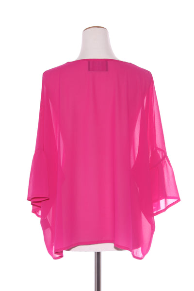 MINT THE LABEL (NZ) Ruffle sleeve top - Fuchsia! 16