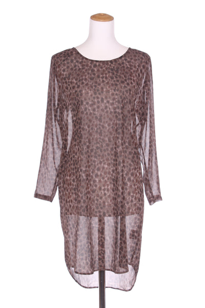 STORM - Leopard print chiffon dress! 8-10