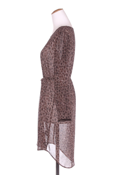 STORM - Leopard print chiffon dress! 8-10