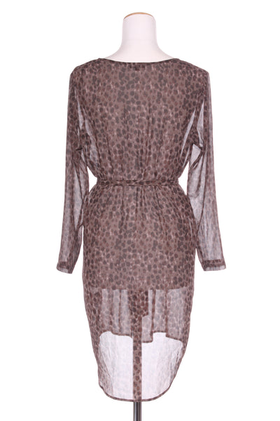 STORM - Leopard print chiffon dress! 8-10