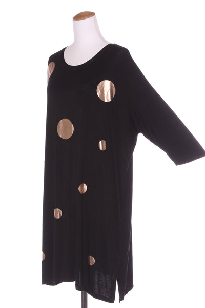 TIRELLI - Rose gold foil spot dress! 14-16
