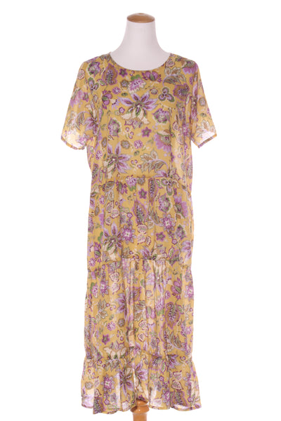CAROLINE SILLS (NZ) Ari floral print cotton maxi dress! 10-12