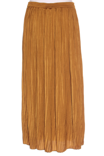 WHISTLE - Pleated satin maxi skirt - Golden ochre! 14