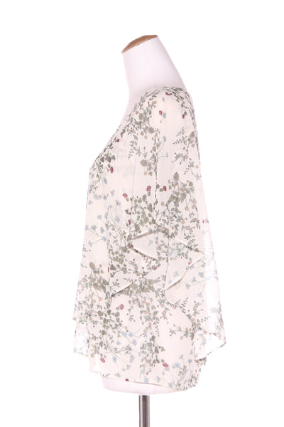 MAX - Cream wildflower print layered blouse! 10