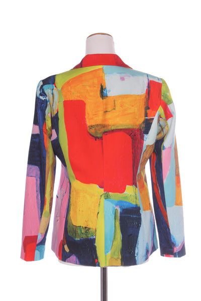 CLAIRE DESJARDINS - Abstract print blazer! 12