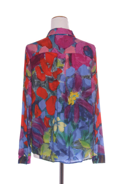 CLAIRE DESJARDINS - Floral abstract print shirt! 12