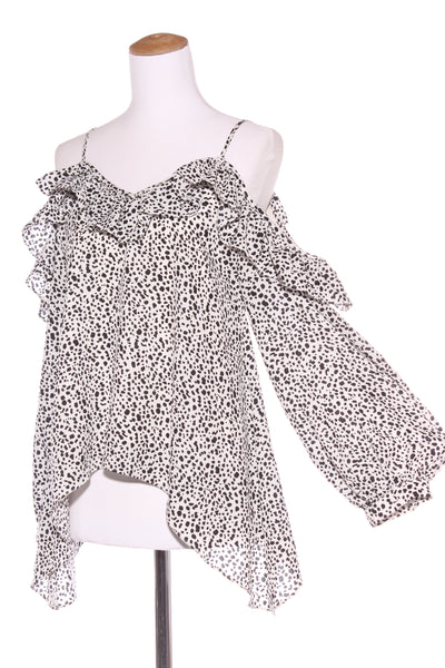 AUGUSTINE - Animal print cold shoulder L/S top! 10