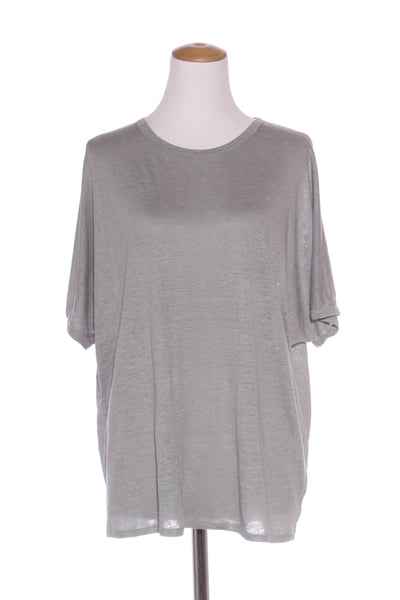 ANDREA & JOEN - French linen soft knit tee - Clay green! 10-12