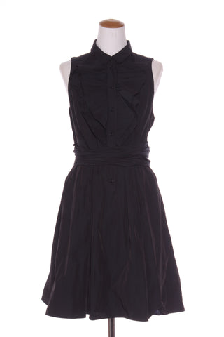CUE (AU) Blue black wrap tie dress! 14