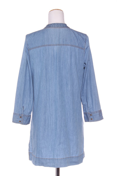BLUE ILLUSION - Embroidered chambray tunic! 12