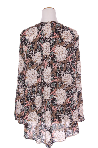 BOHO - Textured rayon floral hi low top! 14