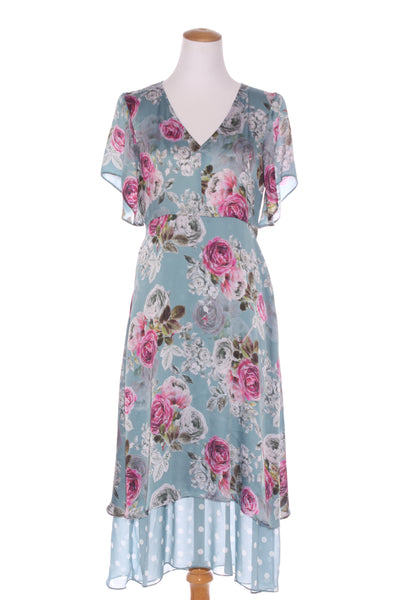 ANNAH S - Floral polka dot peak lining maxi dress! 10