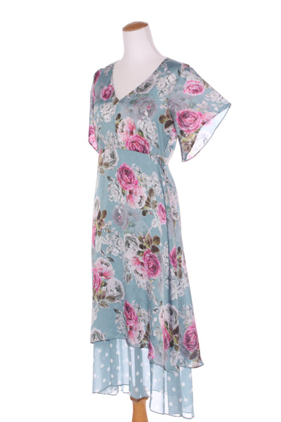 ANNAH S - Floral polka dot peak lining maxi dress! 10
