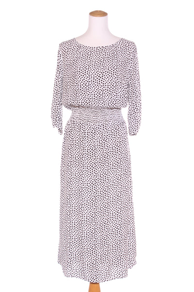 WHISTLE - Shirred waist animal print midi dress! 14