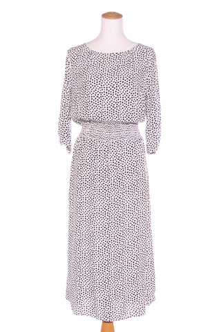 WHISTLE - Shirred waist animal print midi dress! 14