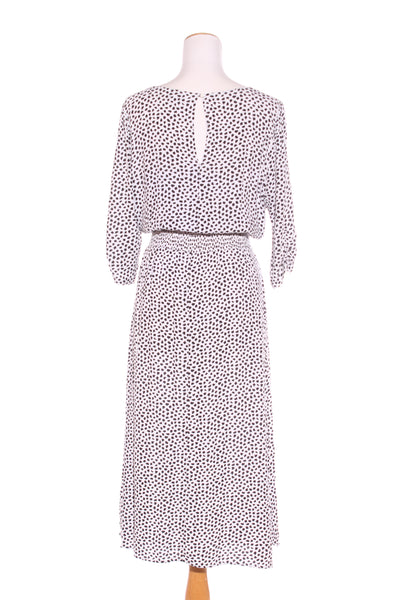 WHISTLE - Shirred waist animal print midi dress! 14